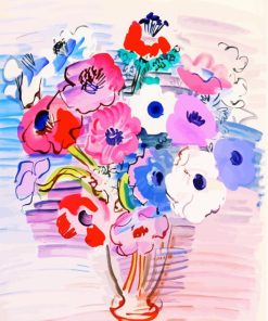 Flowers Vase By Raoul Dufy Paint By Number