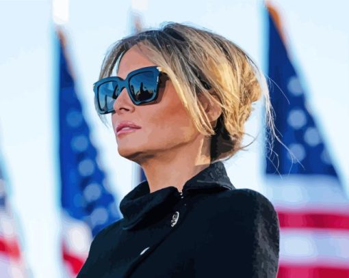 Former First Lady Melania Trump Paint By Number