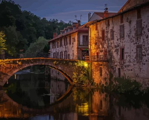 France St Jean Pied De Port Paint By Numbers