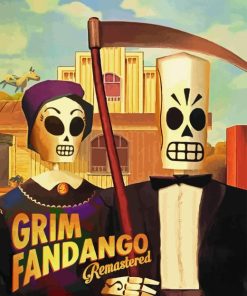 Grim Fandango Video Game Poster Paint By Numbers