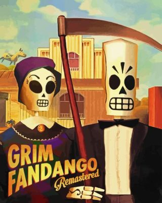 Grim Fandango Video Game Poster Paint By Numbers