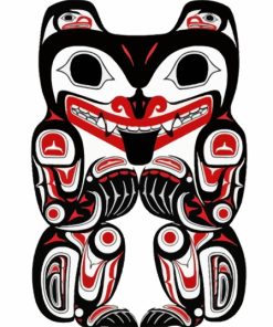 Grizzly Bear Haida Art Paint By Number