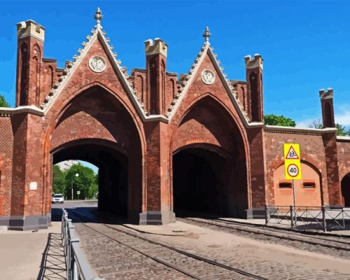 Kaliningrad Brandenburg Gate Paint By Number