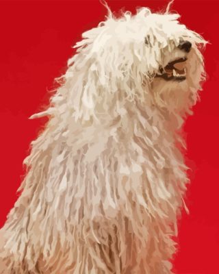 Komondor Dog Paint By Number