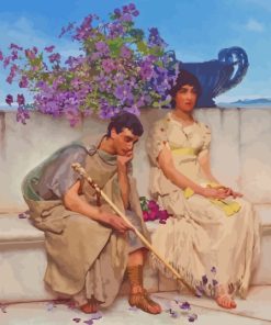 Lawrence Alma Tadema An Eloquent Silence Paint By Number