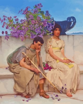 Lawrence Alma Tadema An Eloquent Silence Paint By Number