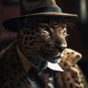 Leopard Animal Wearing A Suit Paint By Numbers