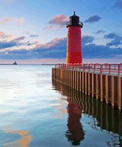 Lighthouse In Milwaukee Paint By Number
