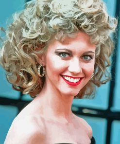 Olivia Newton As Sandy In Grease Movie Paint By Number