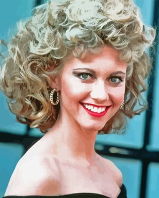 Olivia Newton As Sandy In Grease Movie Paint By Number