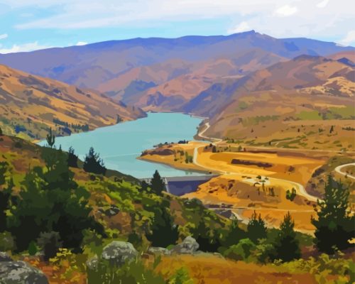 Otago Kawarau Gorge River Paint By Number