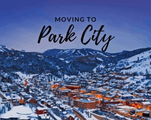 Park City Utah Poster Paint By Number