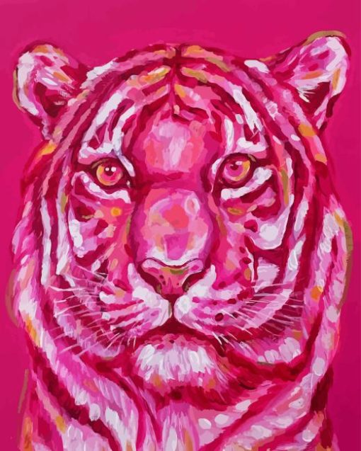 Pink Tiger Paint By Number