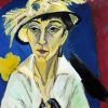 Portrait Of Erna Schilling By Kirchner Paint By Number