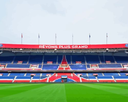 Psg Stadium In Paris Paint By Number