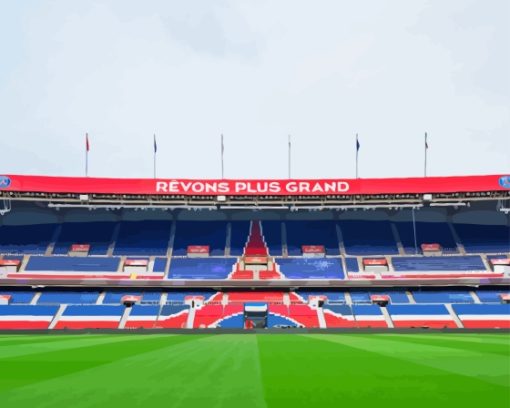 Psg Stadium In Paris Paint By Number