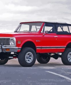 Red Chevy K5 Blazer Paint By Number