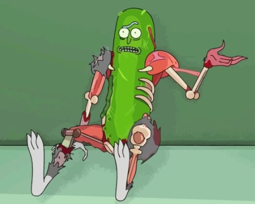 Rick And Morty Pickle Rick Paint By Number