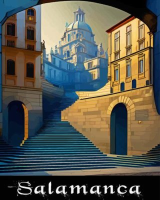 Salamanca Spain Art Poster Paint By Number