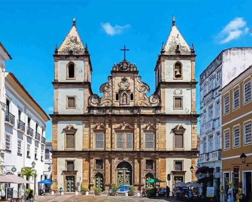 Sao Francisco Church And Convent Paint By Number