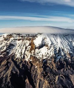 Snowy Mount Kilimanjaro Paint By Number