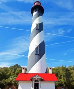 St Augustine Lighthouse And Maritime Museum Paint By Number