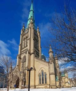 St James Cathedral In Toronto Winter Paint By Numbers