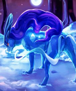 Suicune In Snow Paint By Number
