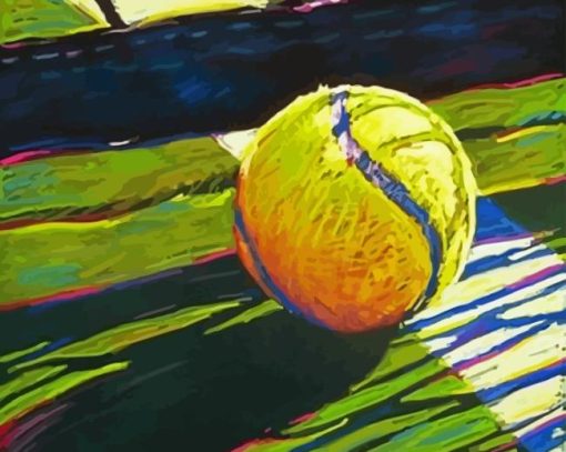 Tennis Ball Abstract Paint By Number