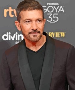 The Actor Antonio Banderas Paint By Number