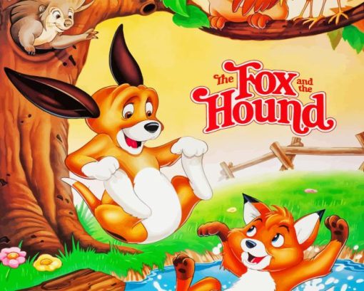 The Fox And Hound Movie Paint By Number