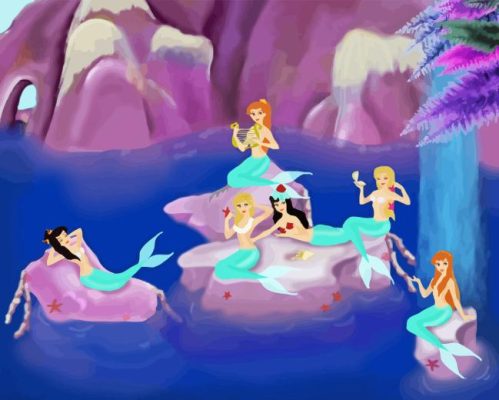 The Mermaids Peter Pan Paint By Number