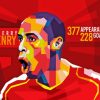 Thierry Henry Arsenal Pop Art Paint By Number