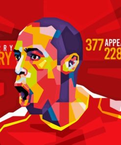 Thierry Henry Arsenal Pop Art Paint By Number