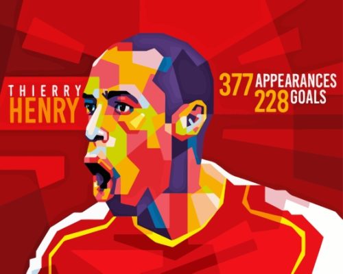 Thierry Henry Arsenal Pop Art Paint By Number