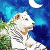 Tiger With Crescent Moon Art Paint By Number