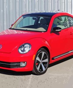 Vw Beetle Red Car Paint By Number