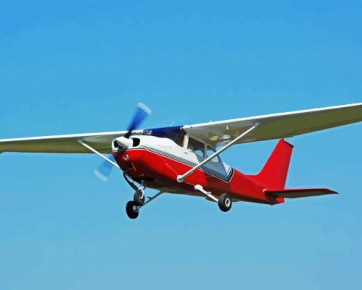 White Red Cessna Aircraft Paint By Number