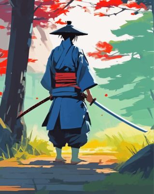 Anime Samurai Paint By Numbers