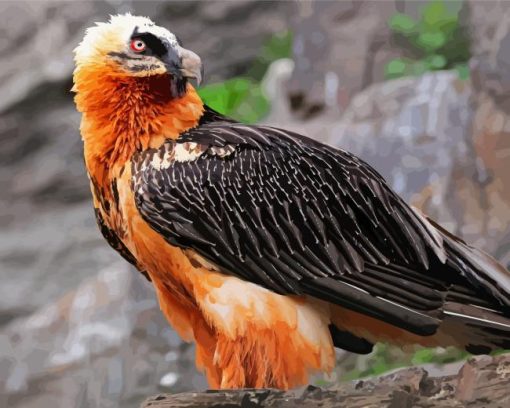 Bearded Vulture Bird Paint By Number