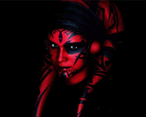 Darth Talon Red Lady Of Star Wars Paint By Numbers