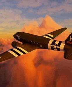 Douglas C47 Skytrain Aircraft Paint By Numbers