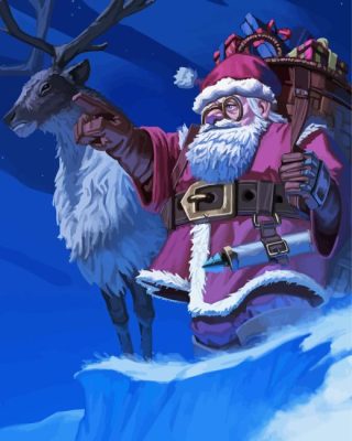 Dwarf Santa Paint By Numbers