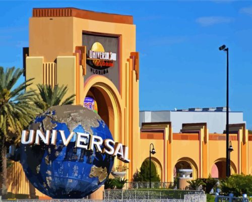 Florida Orlando Universal Studios Globe Park Paint By Numbers