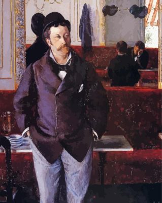 G Caillebotte At The Cafe Paint By Number