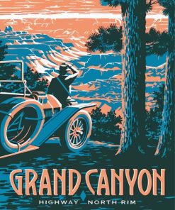 Grand Canyon North Rim Poster Paint By Number