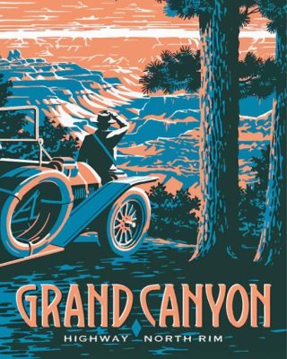 Grand Canyon North Rim Poster Paint By Number