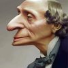 Hans Christian Andersen Caricature Paint By Number