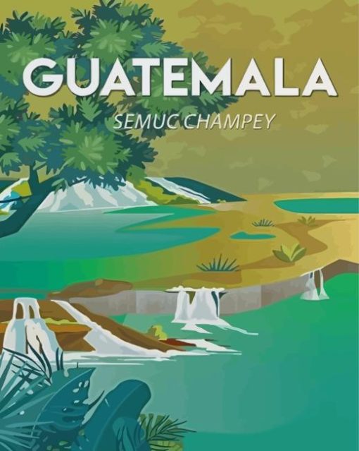 Semuc Champey Poster Paint By Number