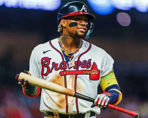 The Baseball Outfielder Ronald Acuna Jr Paint By Numbers